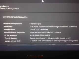 Portátil Asus TUF FX505DT