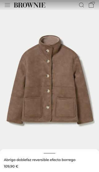 Abrigo piel Brownie