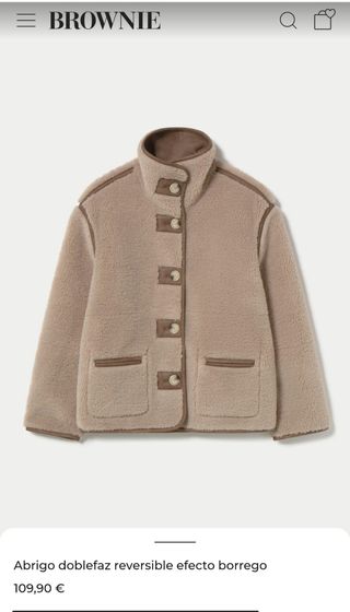 Abrigo piel Brownie