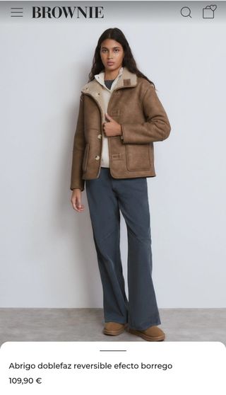 Abrigo piel Brownie