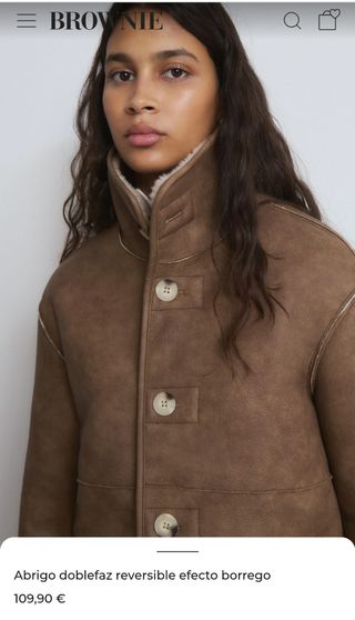 Abrigo piel Brownie