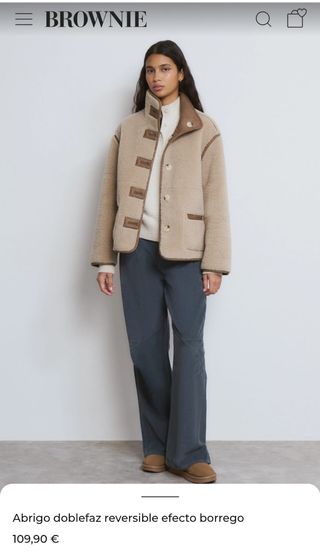 Abrigo piel Brownie