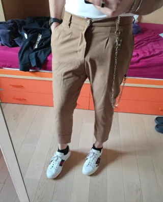 Pantaloni con catena beige Imperial uomo (tg. 44)