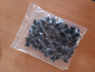 Switches Gateron Blue Mecánicos Hot Swapables 70ud