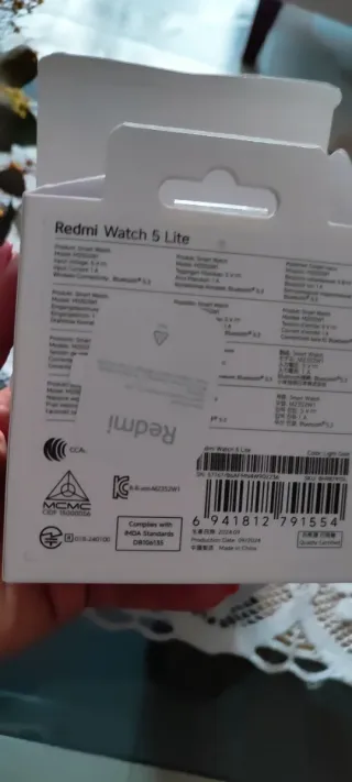 Reloj Smartwatch redmi lite 5  Mujer Plata y Blanc
