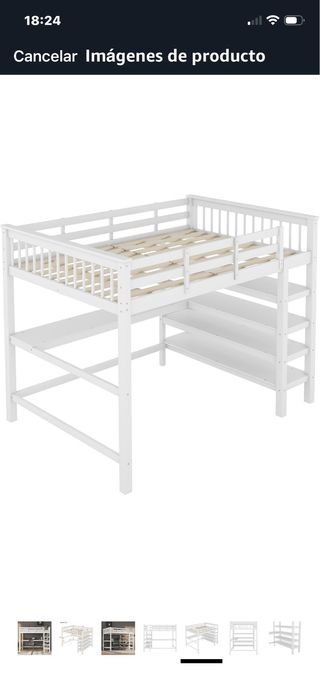 Litera alta de 1’40 con escritorio.