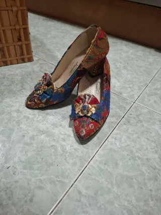 Traje de Fallera Adulta Multicolor