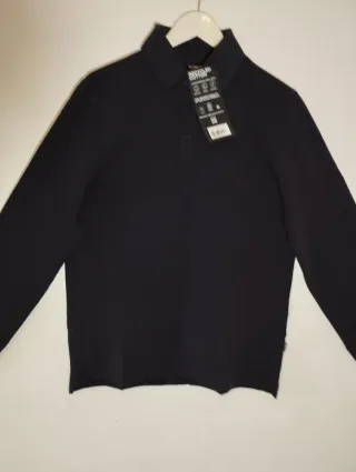 Polo Ecoalf manga larga hombre Talla L azul marino