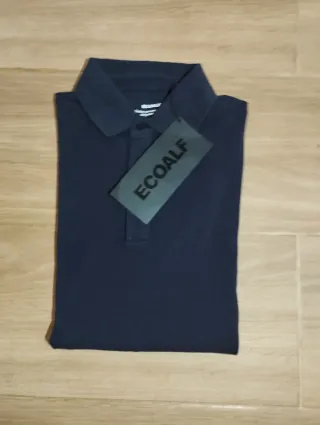 Polo Ecoalf manga larga hombre Talla L azul marino