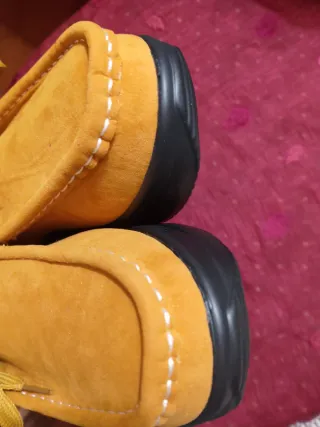 Zapatos Mujer Mocasines Mostaza Talla 39