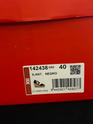 Sandalias cuña negras con plataforma