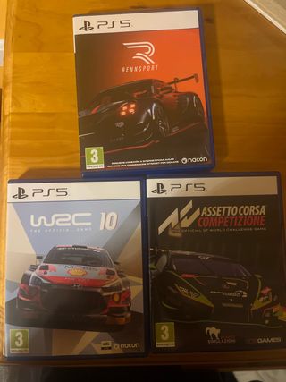 Pack Juegos PS5: WRC 10, Assetto Corsa, Rennsport