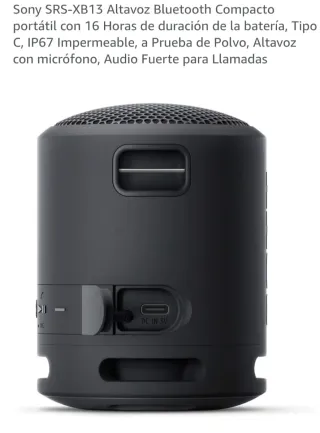 Altavoz Sony Negro Portátil