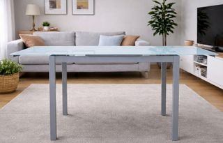 Mesa de cocina extensible cristal templado