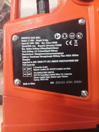 Taladro Magnético VEVOR 1400W