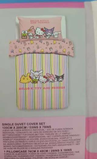 Funda Nórdica Hello Kitty y amigos.