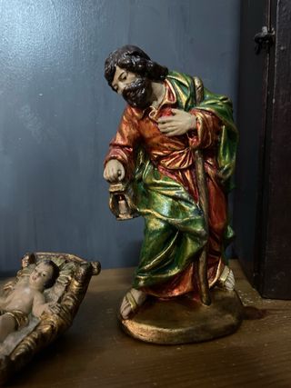 Belén antiguo estuco