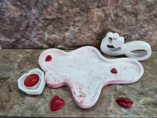 Conjunto Decorativo Corazón Infinito