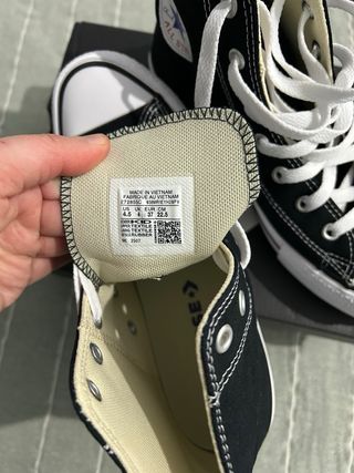 Converse All Star Negras Talla 37.