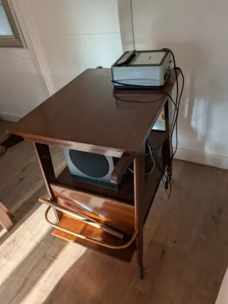 Mueble bar madera con ruedas