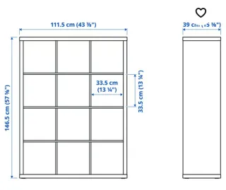 Estantería Ikea Kallax Negra