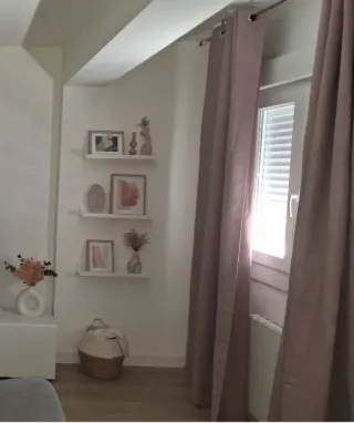 Cortinas Rosa empolvado