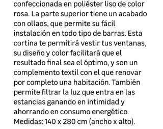 Cortinas Rosa empolvado