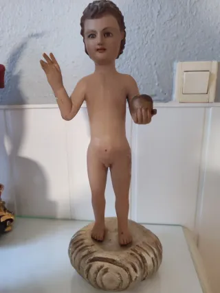 TALLA MADERA/ NIÑO JESUS  DE PRAGA