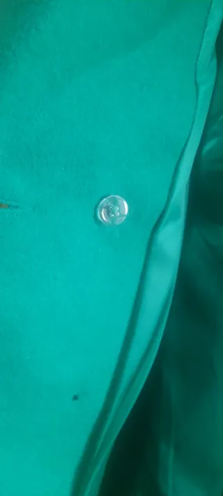 Abrigo paño Stradivarius verde