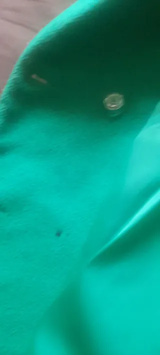 Abrigo paño Stradivarius verde