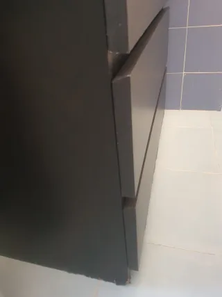 Cajonera de madera negra