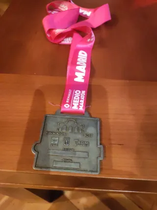Medalla Media Maratón Madrid 21,097K