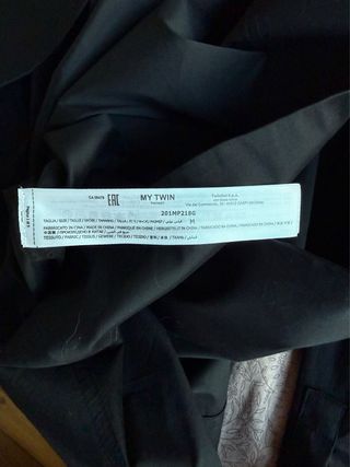 Vestido My Twin by Twinset Negro Midi