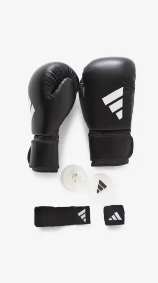 Kit Boxeo Adidas Guantes y Vendas