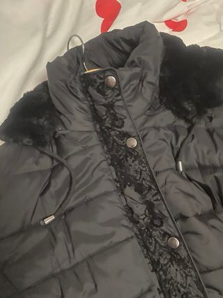 Abrigo/Parka Negra Mujer