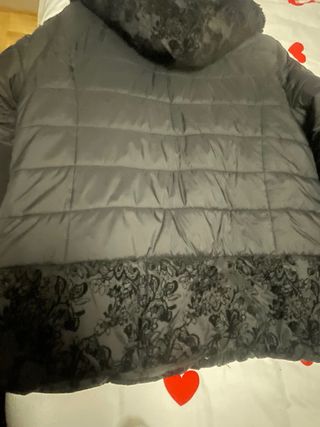 Abrigo/Parka Negra Mujer