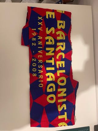 Bufanda FC Barcelona Peña Santiago 2008