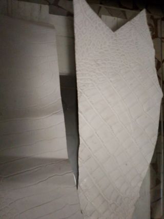 Ritagli pelle stampa coccodrillo