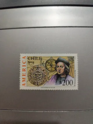 2 Sellos Chile América-UPAEP 1992