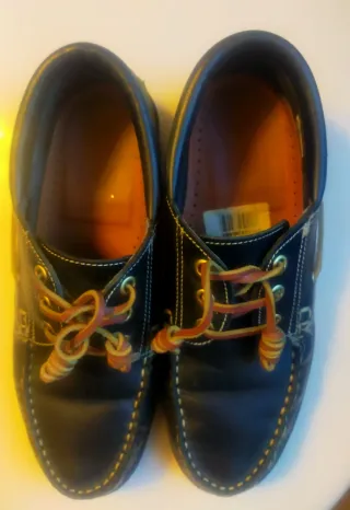 Zapatos náuticos unisex azul marino