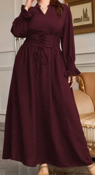 Abito lungo viola taglia XXXL