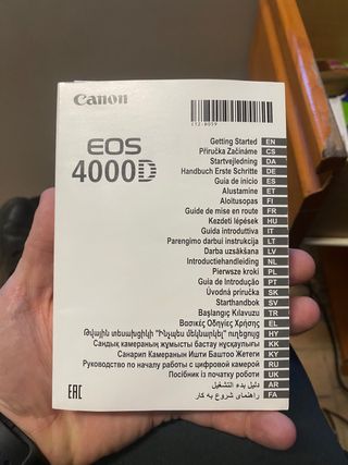 Canon EOS 4000D Cámara Digital Negra