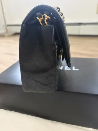 Borsa Chanel Classic Double Flap Agnello Vintage