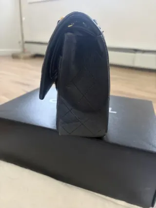 Borsa Chanel Classic Double Flap Agnello Vintage