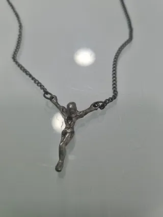 Colgante Cristo Dalí Plata