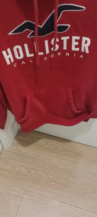 Sudadera Hollister Roja con Capucha