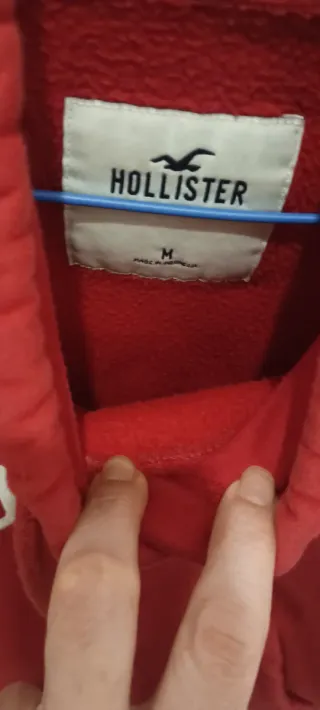 Sudadera Hollister Roja con Capucha