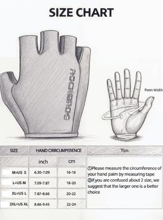Luvas Rockbros Meio Dedo Antiderrapantes