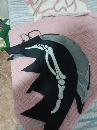 Alas de demonio esqueleto disfraz