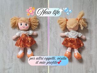 Bambola con vestito paillettes